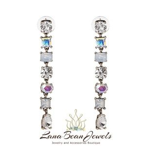 Drippy drip crystal earrings